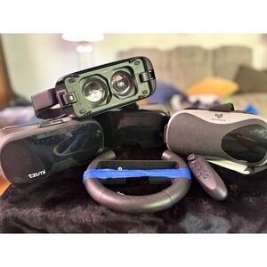 VR Headset Bundle‎ Samsung Gear VR Tzumi Dream Vision WeAreVR Ubisoft Wheel